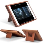 QIALINO Skórzany Pokrowiec Etui do iPad Mini 4 brązowe