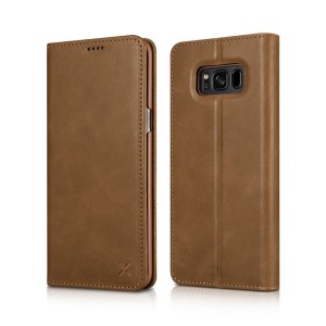 Skórzane Etui Pokrowiec XOOMZ Samsung Galaxy S8 brązowe