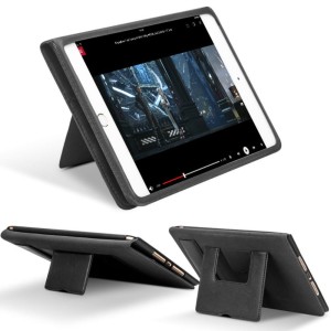 QIALINO Skórzany Pokrowiec Etui do iPad Mini 4/5 czarny