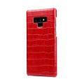 Eleganckie skórzane etui typu plecki Galaxy Note 9 - czerwone