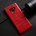 Eleganckie skórzane etui typu plecki Galaxy Note 9 - czerwone