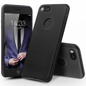Plecki QIALINO skóra iPhone 7 dziurki