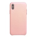 QIALINO Skórzane Etui Plecki do iPhne XS Max różowe