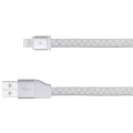 MOMAX Elite Link PRO skórzany kabel USB Lightning 8pin MFi - biały