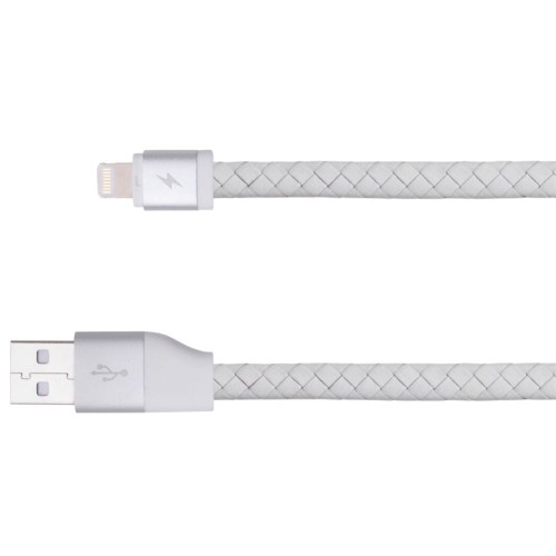 MOMAX Elite Link PRO skórzany kabel USB Lightning 8pin MFi - biały