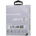 MOMAX Elite Link PRO skórzany kabel USB Lightning 8pin MFi - biały