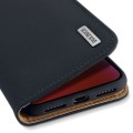 Dux Ducis Skórzane Etui Pokrowiec do iPhone XR 6.1 granatowy
