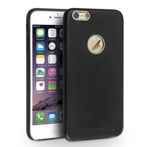 QIALINO Etui Skórzane do iPhone 6 6S czarne 