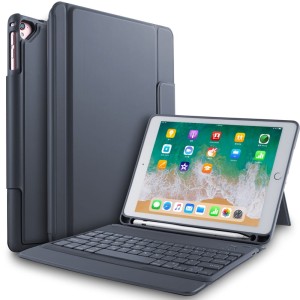 Etui Klawiatura Bezprzewodowa do iPad 9.7 2018/ 2018 szara