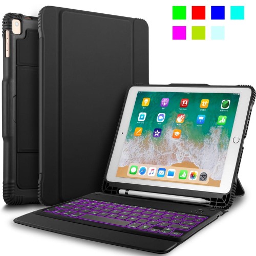 Podświetlana Klawiatura Bezprzewodowa do iPad Pro 9.7 / iPad Air 2 czarna