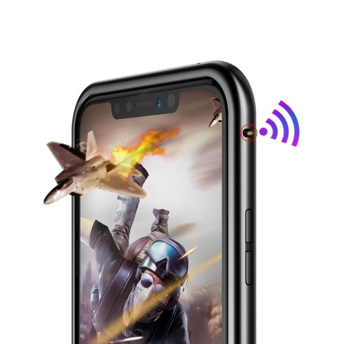 ROCK Magnetyczna Metalowa Ramka + Szkło Hartowane do iPhone XR czarna