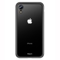 ROCK Magnetyczna Metalowa Ramka + Szkło Hartowane do iPhone XR czarna