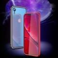 ROCK Magnetyczna Metalowa Ramka + Szkło Hartowane do iPhone XR czerwona