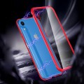 ROCK Magnetyczna Metalowa Ramka + Szkło Hartowane do iPhone XR czerwona