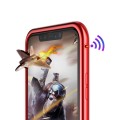 ROCK Magnetyczna Metalowa Ramka + Szkło Hartowane do iPhone XR czerwona