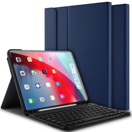Etui Klawiatura Bezprzewodowa do iPad Pro 11 Apple Pencil Slot granatowa
