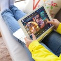 Obrotowa Podświetlana Klawiatura do iPad 9.7 2017/ iPad 9.7 2018 srebrna