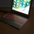 Obrotowa Podświetlana Klawiatura do iPad 9.7 2017/ iPad 9.7 2018 srebrna