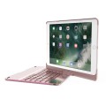 Obrotowa Podświetlana Klawiatura do iPad 9.7 2017/ iPad 9.7 2018 złoty róż