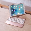 Obrotowa Podświetlana Klawiatura do iPad 9.7 2017/ iPad 9.7 2018 złoty róż