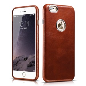 ICARER Skórzane Etui Plecki iPhone 6S Plus / iPhone 6 Plus  brązowe