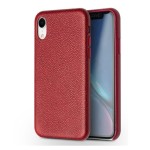 QIALINO Skórzane Etui Plecki iPhone XR  6.1 czerwone