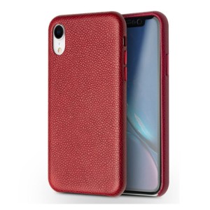 QIALINO Skórzane Etui Plecki iPhone XR  6.1 czerwone