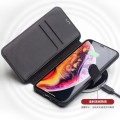 QIALINO Matowy Skórzany Pokrowiec iPhone XS Max czarny