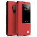 QIALINO Skórzane Etui Pokrowiec HUAWEI Mate 20 czerwone