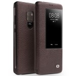QIALINO Skórzane Etui Pokrowiec HUAWEI Mate 20 czekoladowe