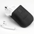 QIALINO Skórzane Etui Pokrowiec do AirPods czarne