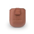 QIALINO Skórzane Etui Pokrowiec do AirPods brązowe