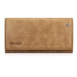 iCARER Piękny Skórzany Portfel iPhone Samsung HTC Huawei khaki