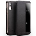 QIALINO Skórzane Eleganckie Etui Huawei P20 czarne