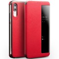 QIALINO Skórzane Eleganckie Etui Huawei P20 czerwone