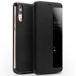 QIALINO Skórzane Eleganckie Etui Huawei P20 czarne