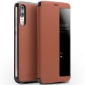 QIALINO Skórzane Eleganckie Etui Huawei P20 brązowe