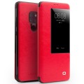 QIALINO Skórzane Etui Pokrowiec HUAWEI Mate 20 czerwone