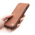 QIALINO Skórzany Pokrowiec Etui do iPhone XS / iPhone X brązowy