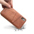 QIALINO Skórzany Pokrowiec Etui do iPhone XS / iPhone X brązowy