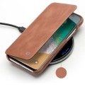 QIALINO Skórzany Pokrowiec Etui do iPhone XS / iPhone X brązowy