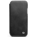 QIALINO Skórzany Pokrowiec Etui do iPhone XS / iPhone X czarny