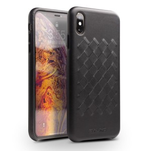 QIALINO Skórzane Etui Plecki do iPhone XS Max 