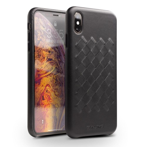 QIALINO Skórzane Etui Plecki do iPhone XS Max