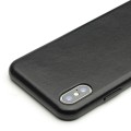 QIALINO Skórzane Etui Obudowa do iPhone XS Max czarne
