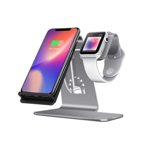Aluminiowy Stojak Ładowarka do iPhone Apple Watch