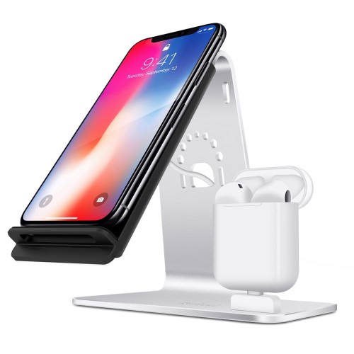 Aluminiowy Stojak Ładowarka do iPhone oraz do Airpods