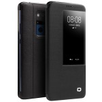 Skórzany Smart Cover Etui Pokrowiec QIALINO Huawei Mate 20 X czarny 