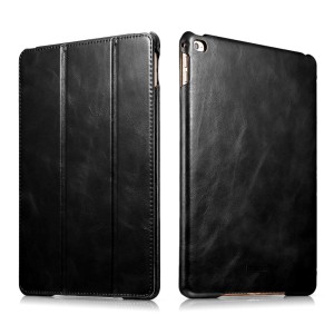 ICARER Skórzane Etui Smart Cover iPad Air 2 czarne 