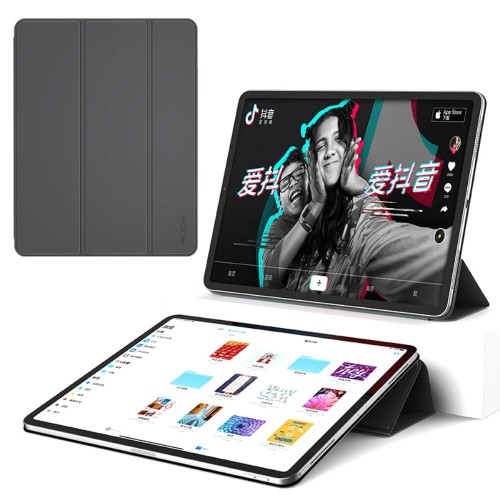 ROCK Vena Series Magnetyczny Smart Cover do iPad Pro 12.8 2018 szary